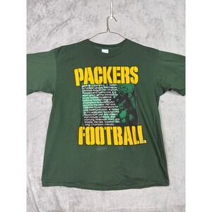 Green Bay Packers Football T Shirt Mens XL Salem Sportswear NFL Graphic Tee